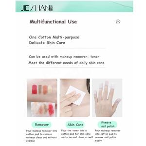 <span class=keywords><strong>Prix</strong></span> bas, <span class=keywords><strong>coton</strong></span> démaquillant jetable à 3 couches, double face, double effet, certifié ISO9001, soin de la peau de qualité supérieure - Product Image 6