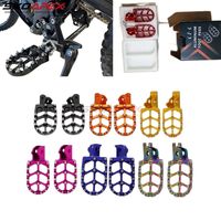 Repose-pieds larges antidérapants en aluminium CNC et acier inoxydable pour Sur Ron Ultra Bee E Dirt Bike – Pièces de rechange améliorées