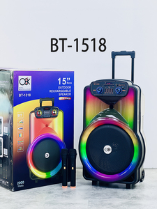 Danh Sách Mới 12 inch/15 inch đòn bẩy Hộp âm thanh loa lớn Bluetooth Karaoke loa với Mic và Bluetooth - Product Image 5