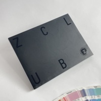 36P Brochures noires pleine page avec reliure collée parfaite, impression sur papier non couché, emballées avec une pochette