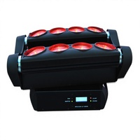 Mini projecteur à tête mobile LED Spider Light 8x10W pour hôtel, DJ, fête, discothèque, mariage