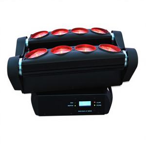 <span class=keywords><strong>Mini</strong></span> projecteur à tête mobile LED <span class=keywords><strong>Spider</strong></span> Light 8x10W pour hôtel, DJ, fête, discothèque, mariage - Product Image 1