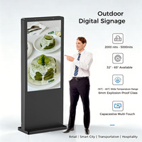Écran d'affichage publicitaire extérieur étanche de 55 à 65 pouces pour supermarché, écran LCD commercial Android pour parc urbain