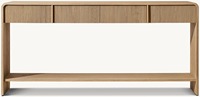 Mobilier de salon moderne haut de gamme Console intérieure luxueuse et élégante à 3 tiroirs en bois massif