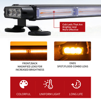 Barre lumineuse LED stroboscopique 12V 24V haute puissance, clignotante double face, lampe d'avertissement d'urgence à base magnétique pour voiture, camion, remorque