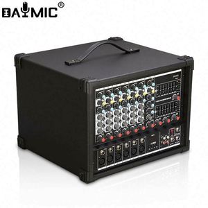 เครื่องผสมเสียงคาราโอเกะ 500W สำหรับการแสดงสด 6 ช่องสัญญาณ พร้อมเครื่องขยายเสียงระดับมืออาชีพ - Product Image 5