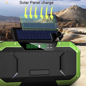 Brújula recargable solar BT Radion altavoz TF mosquetón manivela 5000mAh WB NOAA AM FM Radio para bicicletas motocicletas - Product Image 5
