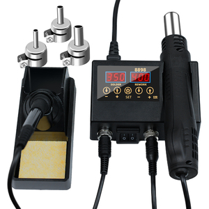 Súng khí nóng hàn điện tử LED 60W tích hợp màn hình kỹ thuật số 2 trong 1, trạm hàn sửa chữa SMD - Product Image 1