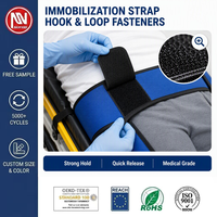 Bande auto-agrippante orthopédique hypoallergénique antidérapante en nylon, plus de 5000 cycles, pour soutien et attelle du genou, de la cheville et du poignet