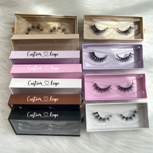 Bán Buôn Lông Mi Giả Chồn Fluffy 3D Wispy Đầy Đủ Dải Lông Mi 10-12Mm Faux Chồn Lahes Với Bao Bì Nhãn Hiệu Riêng - Product Image 3