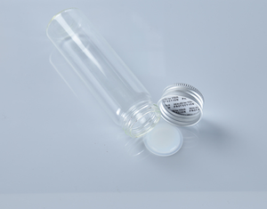 Frasco de Medicina Pequeño Hecho a Medida, 30 mm de Diámetro, Borde Plano Enrollado, Tapa de Aluminio Plateada Mate con Rosca, Tubo de Ensayo de Vidrio - Product Image 4