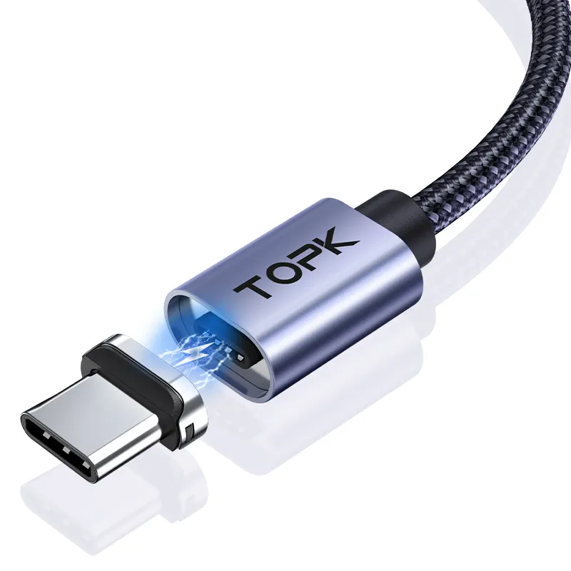 TOPK2024新着AM451M3A磁気USB3In1充電器携帯電話マグネットUsb急速充電データケーブル