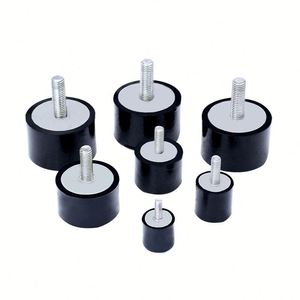 Pieds en caoutchouc durables pour usine, pieds en caoutchouc sur mesure, amortisseurs de chocs durables, tampons industriels, moulage en caoutchouc - Product Image 3