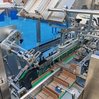 Machine de manutention et d'emballage entièrement automatique à grande vitesse, 70 boîtes/min, pour aliments, en-cas et biscuits