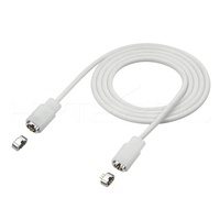 Kabel Transfer Data Mini USB Kustom Profesional Pogo 5 Pin Konektor Kabel Pengisi Daya Cepat Magnetik