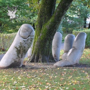 Scultura Gigante <span class=keywords><strong>di</strong></span> Mani in <span class=keywords><strong>Marmo</strong></span> Naturale, Scultura Moderna in Pietra per Esterni - Product Image 6