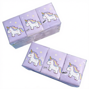 Cool and Cool <strong>Pocket</strong> Tissue Customized Soft Dust-free Eco-friendly Factory Wholesale Wallet Tissue Paper, 15gx4ply, 205*205mm - Product Image 1