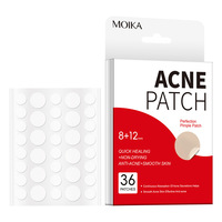Patchs Hydrocolloïdes à l'Acide Salicylique Entièrement à Base d'Eau pour l'Acné, Boutons et Points Noirs – 36 Patchs par Paquet – Traitement Non Desséchant de l'Acné