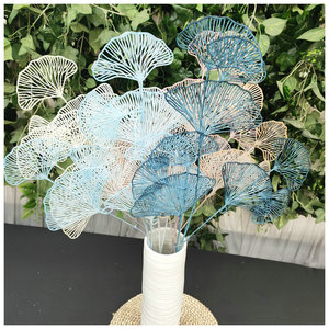 Éventail décoratif en plastique Queyiyi, motif floral, 30cm-100cm, pour photographie extérieure, décoration intérieure et murale de mariage - Product Image 4