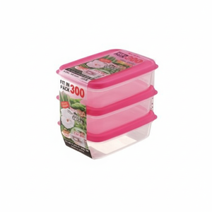 Contenitore In confezione rosa 300 3P per conservazione e conservazione degli alimenti - Product Image 1