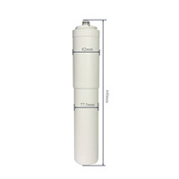 Filtre à eau en carafe à charbon actif 20 pouces à remplacement rapide, 1000 GPD, 5,0 microns, neutralisant alcalin, écologique, garantie 1 an
