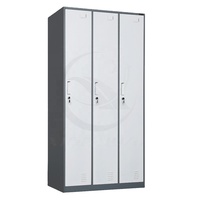 Casier métallique individuel pour vestiaire de personnel scolaire et de salle de sport, armoire de rangement pour vêtements et colis en acier pour travailleurs