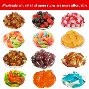 Bán buôn số lượng lớn Halal Gummy kẹo giá thấp trái cây mềm đường chua ngọt hương vị các loại trái tim bóng Gummy kẹo - Product Image 2
