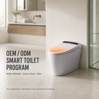 WC intelligent avec télécommande, chasse d'eau électrique automatique, cuvette bidet allongée monobloc, compatible P-Trap et S-Trap