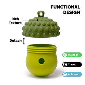 Comedero Lento de Silicona con Forma de Fruta para Perros, Juguete Interactivo para Limpieza Dental, Dispensador de Comida para Mascotas que Promueve la Inteligencia - Product Image 4