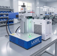 Machine de marquage laser UV portable 5W 10W 355nm CRS PulseX pour marquage à froid sur verre, bouteille, cristal, acrylique, PCB rotatif EZCAD