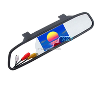 Moniteur Cae pour rétroviseur, écran LCD embarqué haute définition 4,3 pouces, AV 12V DC, télécommande universelle TV, RGB XY, 1 an