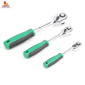 คู่สีสั้น CRV Professional Universal ratchet spanner wrench อัตโนมัติ Ratchet ประแจแรงบิด