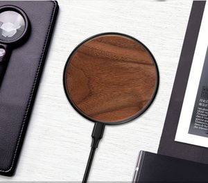 10W Custom Logo Bamboo Wooden <b>Wireless</b> Charger for Electric <b>Wireless</b> Charging Pad Fast Mobile Phone Charger - Product Image 5