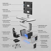 Tables de salle de contrôle pour la coordination et la collaboration multi-utilisateurs
