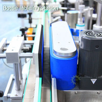 ZXSMART Étiqueteuse automatique de bouteilles rondes Applicateur d'étiquettes Machine d'étiquetage de bouteilles à rouleau vertical pour canettes alimentaires