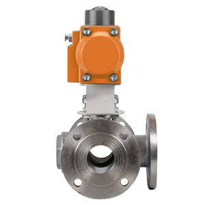 2 pulgadas <span class=keywords><strong>3</strong></span> V 12V 24V hembra roscado de acero de fundición de actuador neumático brida de <span class=keywords><strong>3</strong></span> piezas de la válvula de bola - Product Image 6