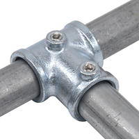 Colliers de serrage galvanisés standard à tête ronde et carrée avec trous de fixation de 3/4 po et 1 po pour étagères de rangement