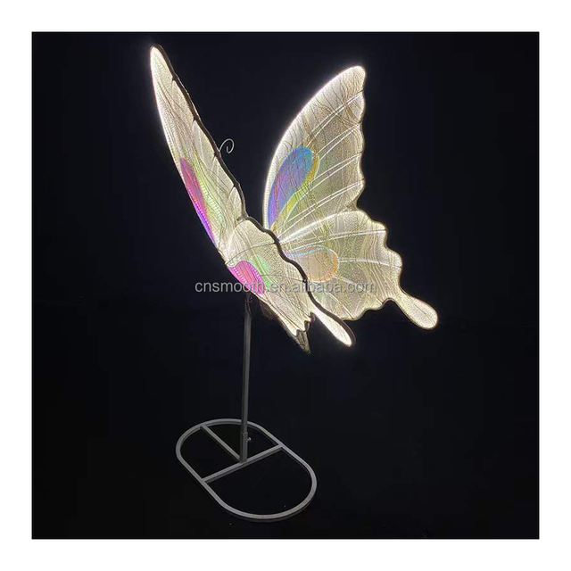 Wings Movable Led Butterfly Wedding Event Supplies Road Lead Aisle Walk Way Decoration Led Butterfly