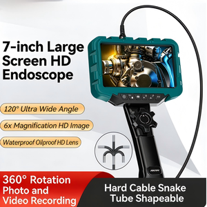 Endoscope 7 Inch 6mm 360&deg; Rotation HD1080 AmeraIP67 Industrial <strong>Video</strong> Endoscope Borescope Inspection Camera for Cars Detection - Product Image 3