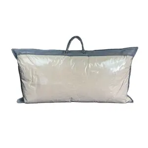 China wholesale customized plastic non woven zipper bag pillow bag for bedding packaging