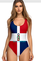 Maillots de bain Yap Flag pour femmes, maillot de bain amincissant avec soutien de la taille, idéal pour la piscine, les croisières et les vacances