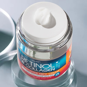 Crème hydratante pour le visage au rétinol anti-âge coréenne OEM, réparation rapide des rides, crème anti-âge quotidienne pour le visage <span class=keywords><strong>avec</strong></span> rétinol et acide hyaluronique - Product Image 2
