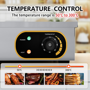 <span class=keywords><strong>Meilleure</strong></span> Vente Plaque de Cuisson Électrique Commerciale en Acier Inoxydable 201, 50-300 Degrés, pour Usage Domestique, Fêtes en Extérieur, Hôtels et Usage Commercial - Product Image 5