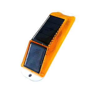 Luz de advertencia estroboscópica <span class=keywords><strong>solar</strong></span> LED Premium de alta calidad, carcasa IP68, conos de tráfico en carretera, poste delineador - Product Image 1