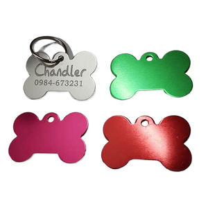 Piringan aluminium berwarna Anodized produk logam lembaran kerajinan logam <span class=keywords><strong>tag</strong></span> bentuk tulang kosong baja tahan karat - Product Image 4