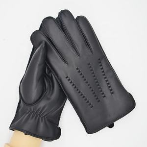 <span class=keywords><strong>Gants</strong></span> et mitaines en cuir doublés de peau de mouton <span class=keywords><strong>pour</strong></span> hommes <span class=keywords><strong>très</strong></span> épais <span class=keywords><strong>pour</strong></span> la chaleur hivernale Compatible avec l'écran tactile Utilisation quotidienne - Product Image 3