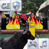 Ventes Flash : Jeu de taureau mécanique gonflable de haute qualité à fonctionnement stable avec 2 moteurs pour la location