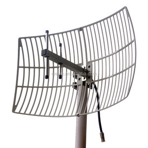 เสาอากาศแบบกริด ระยะไกล กำลังขยายสูง สำหรับภายนอกอาคาร 24dbi WIFI 2.4ghz  แบบต่อสาย Male Etc RG58, LMR195 RY-2.4G-101 มาตรฐาน CE, ROHS ติดตั้งบนเสา - Product Image 2