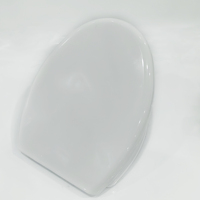 Couvercle de siège de toilette rond en plastique à fermeture douce en forme de O, modèle Hebei Modern European, à dégagement rapide, pour usage hôtelier