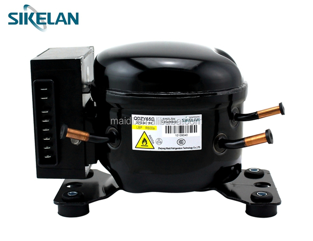Sikelan QDZY65G DC 12V/24V Inverter Refrigeration Compressor for Air Conditioners/Fridge Portable Use High Efficiency